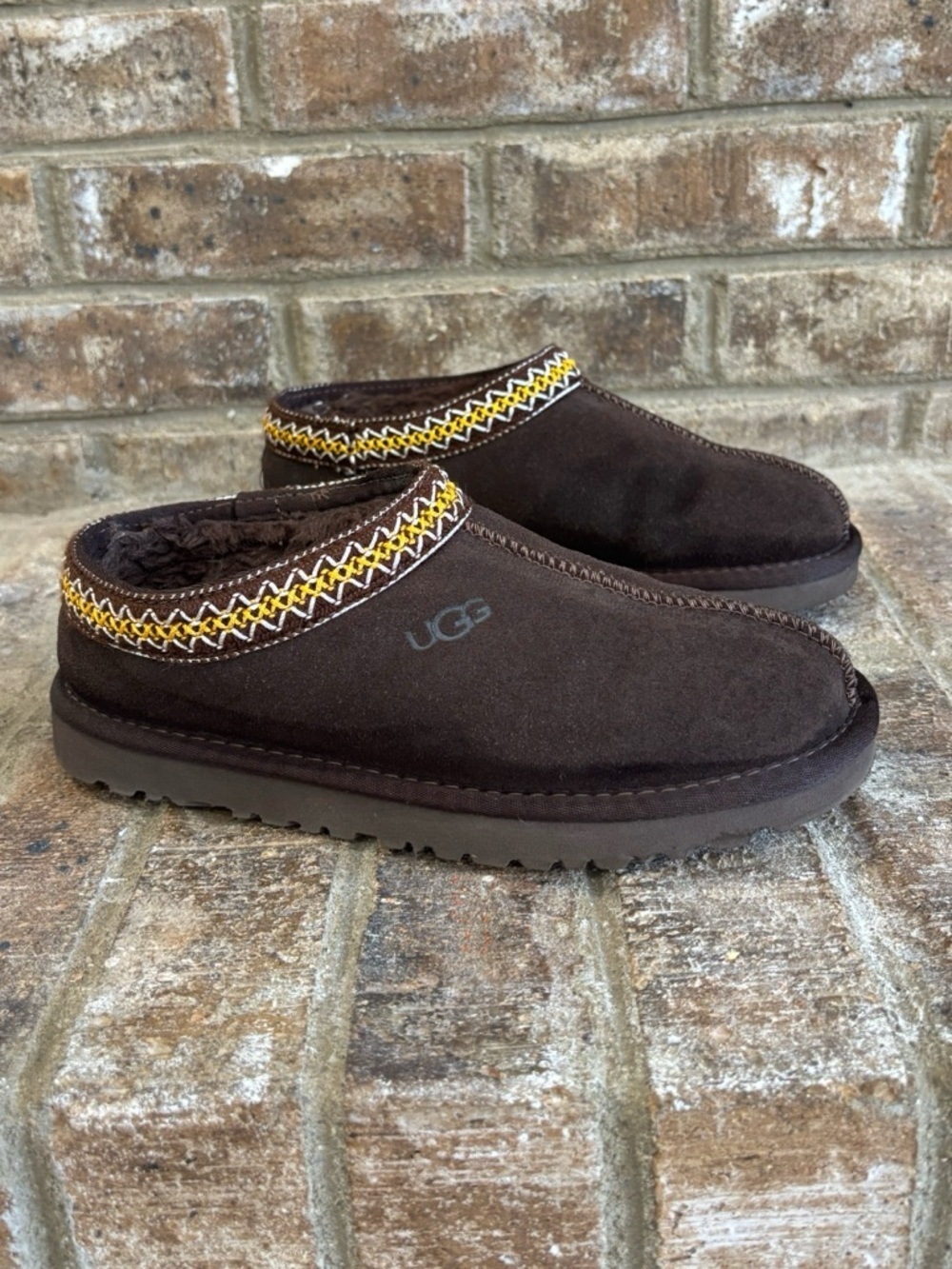 Ugg Tasman Slippers Shoes In Brown Size 6 - Picture 1 of 8